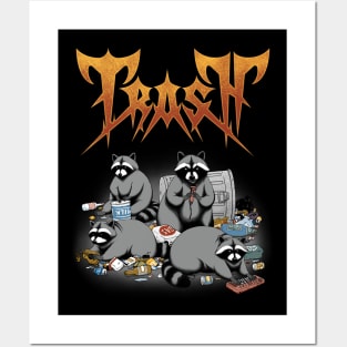 Trash Metal Raccoons Posters and Art